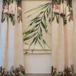 Digital printing on window shade.