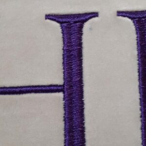 Embroidery on a pillow