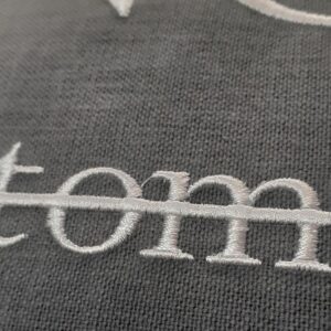 Embroidery on a pillow