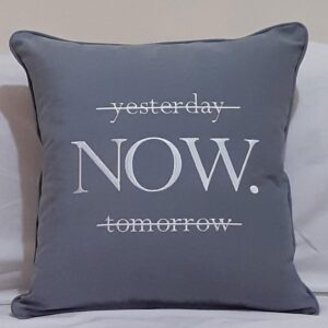 Embroidery on a pillow