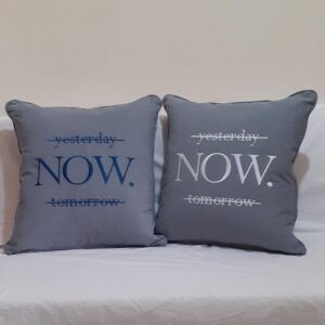 Embroidery on a pillow