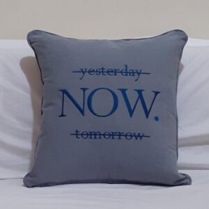 Embroidery on a pillow