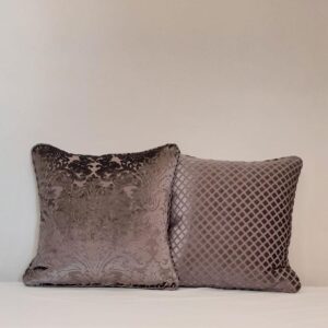 Velvet pillow double sided.